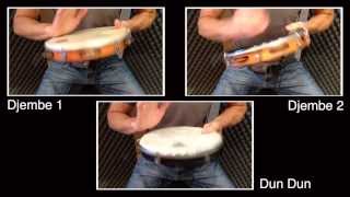 African Rhythms For Pandeiro Example 1: Jaa