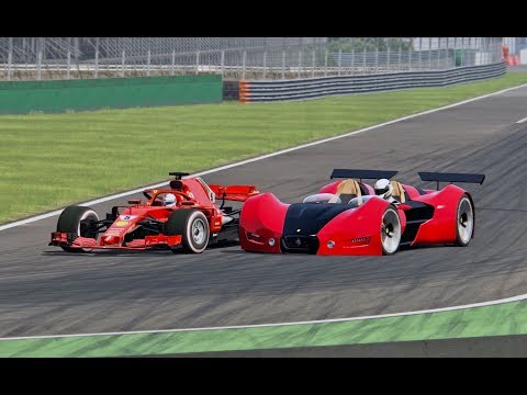 Ferrari F1 2018 vs Ferrari Celeritas - Monza