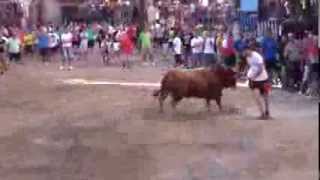 preview picture of video 'Salida del primer toro de los kintos de betxi 2013 ganaderia Torrealta'