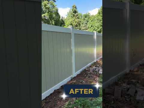 Vinyl Fence Transformation!