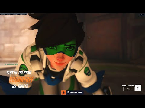 WHAT PRO TRACER LOOKS LIKE IN OW 2 - SUGARFREE! POTG! [ OVERWATCH 2 SEASON 3 TOP 500 ]