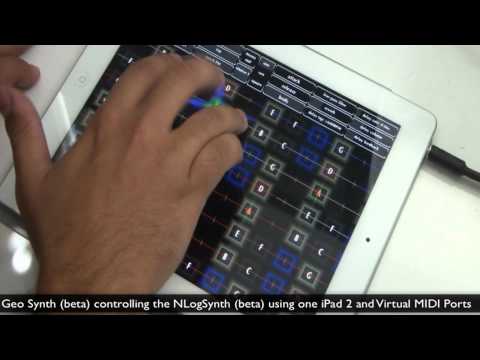 iOS Music: Geo Synth controlling the NLogSynth PRO with Virtual MIDI Ports