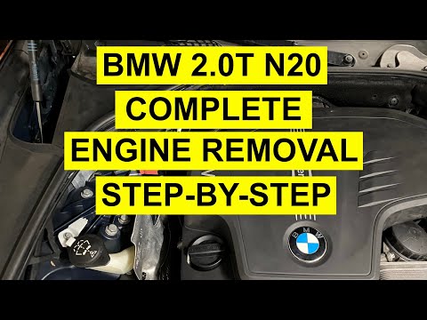 BMW 2.0 Turbo Complete Engine Removal 2010-2017 6 Gen N20 F10 - 1, 3, 5, & X Series
