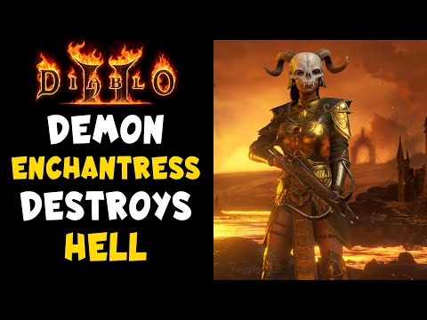 Demon Enchantress Build with 187% MF in Diablo 2 Resurrected / D2R