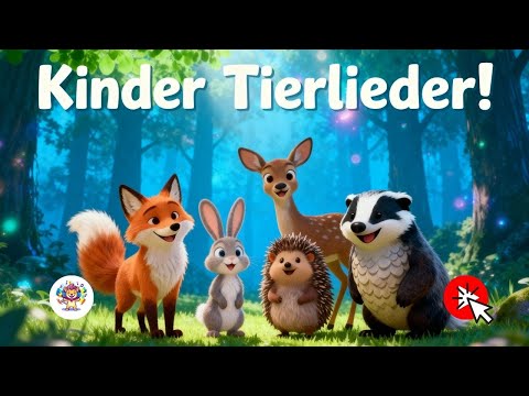 Lustige Tierlieder für Kinder zum Mitsingen lernen! 🐶🐱🐸🎵 | Kinderspaß mit Musik