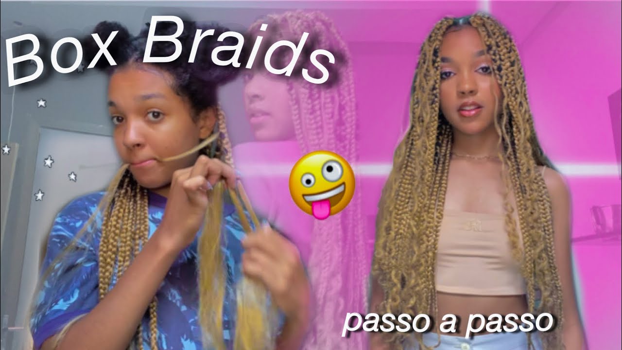 MÉTODO MAIS FÁCIL DO MUNDO PARA COLOCAR BOXBRAIDS SOZINHA| Sarah Alves #boxbraids