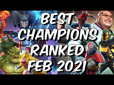 Best Champions Ranked February 2021 - Seatin's Tier List - Marvel Contest of Champions