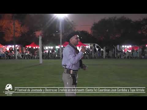 1° Festival de Jineteada y Destrezas Criollas en Ambrosetti coordinan Topo Arriola y José Cordoba