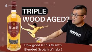 WHISKY Drinkers! How many FLAVOURS can you get from the GRANT'S Triple Wood?!