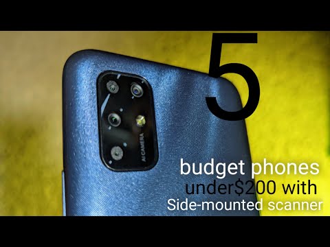 Top 5 budget phones with a (side-mounted fingerprint sensor) under $200 in 2022