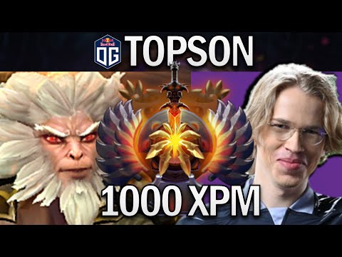 OG.TOPSON MONKEY KING WITH 1000 XPM - DOTA 2 7.31 PRO GAMEPLAY