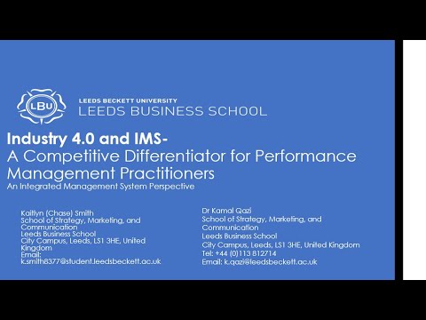 Industry 4.0 & IMS- A Competitive Differentiator for Performance Management Practitioners- Abridged