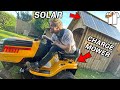 EV Mower Conversion With Solar Charging Station