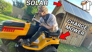 EV Mower Conversion with Solar Charging Station