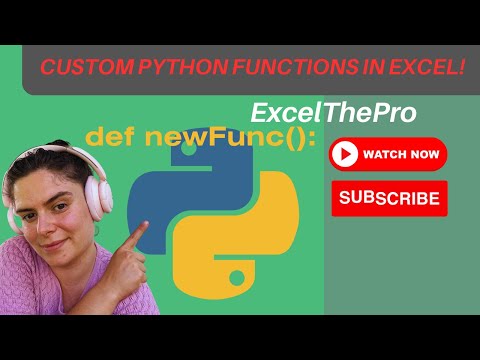 Python In Excel Custom Functions