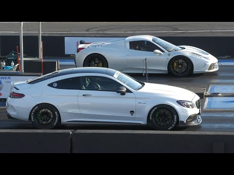 Mercedes AMG vs Ferrari F8 Tributo and Lamborghini