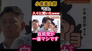 安定のドヤ顔www小泉進次郎「名言」#小泉進次郎#小泉構文 #自民党 #拡散希望 #きのたけラジオ