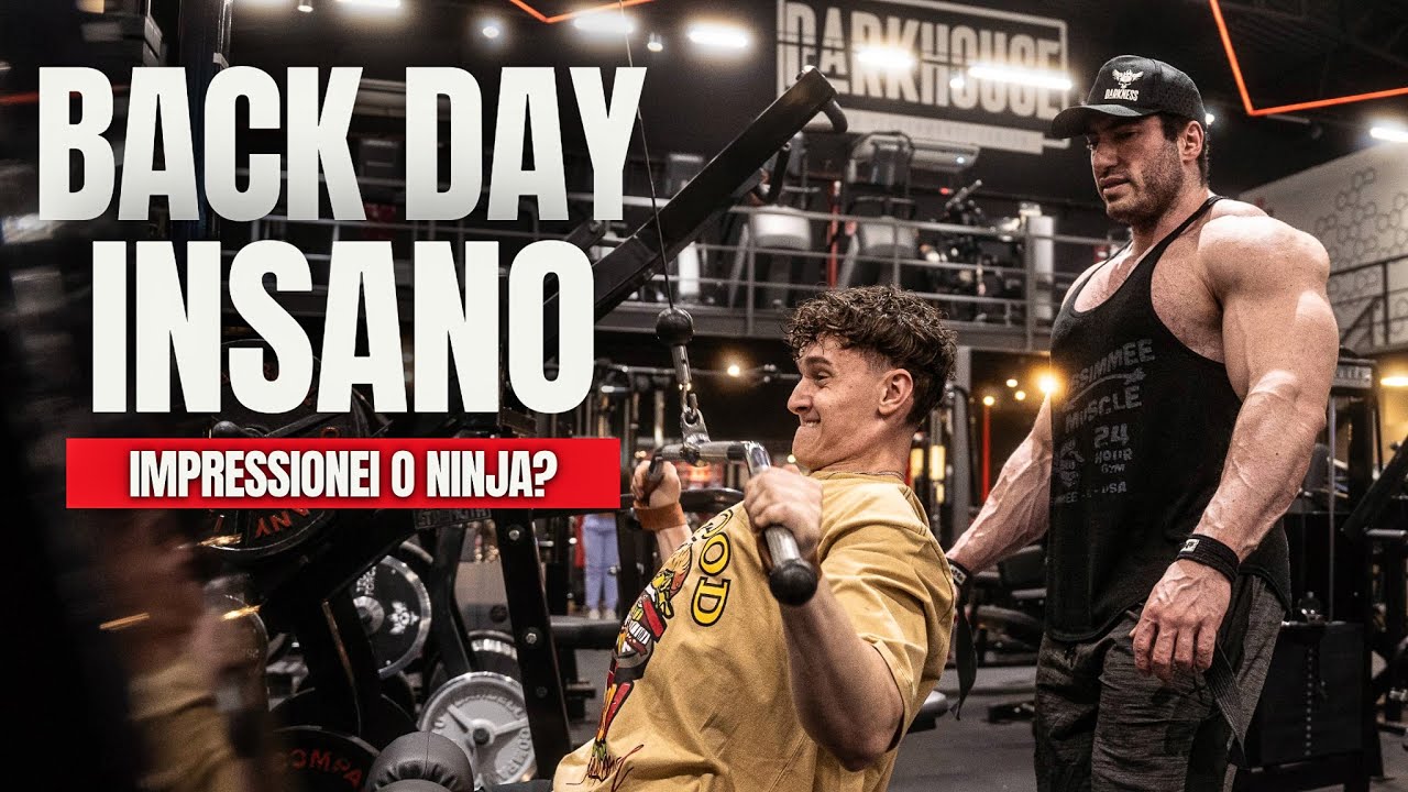 BACKDAY INSANO COM NINJA BODYBUILDER NA DARK HOUSE