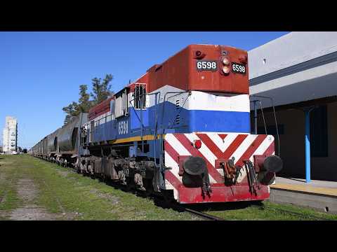 [4K] Tren de tolvas graneras de NCA con destino a General Deheza pasando por Marcos Juárez!!!!!!