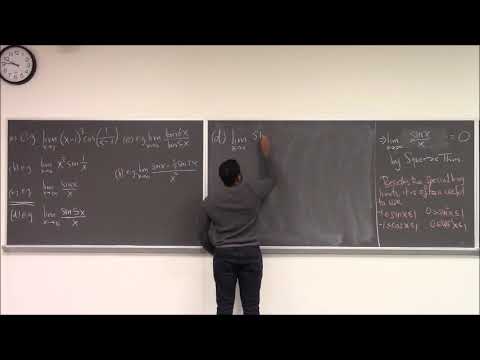 Math 1206-R03 Lecture 6 - Computing even more limits and the limit laws