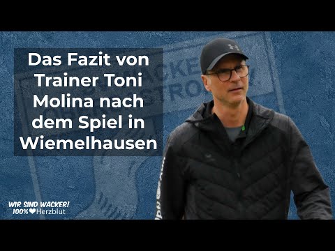 Trainer Antonio Molina über das Spiel des SV Wacker Obercastrop bei Concordia Wiemelhausen