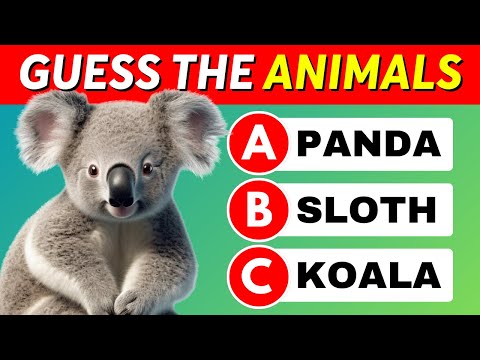 Guess The Animals...! 🐘 🐵 | 40 ANIMALS | EASY to IMPOSSIBLE 🧠🤯