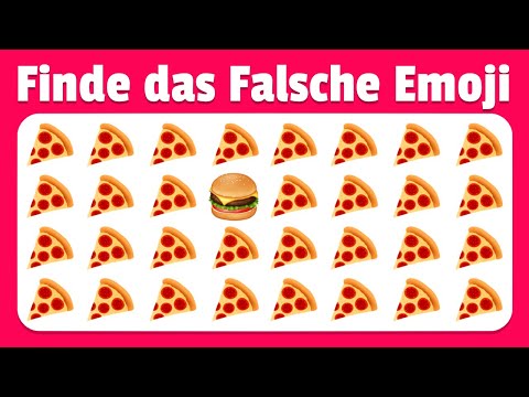 Finde das FALSCHE Emoji | Einfach, Mittel, Schwer, Unmöglich