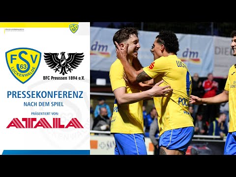Pressekonferenz | FSV 63 Luckenwalde vs. BFC Preussen 3:0 | Freitag 22.08.2025 | SP04
