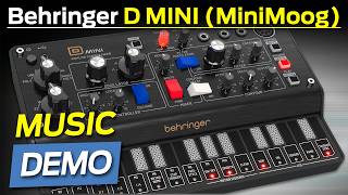Video thumbnail for Behringer D MINI -NEW MiniMoog CLONE cheap!! by FutureMusic.es