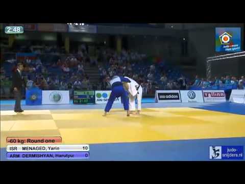 Judo 2013 European Championships U18 Tallinn: Menaged (ISR) - Dermishyan (ARM) [-60kg]