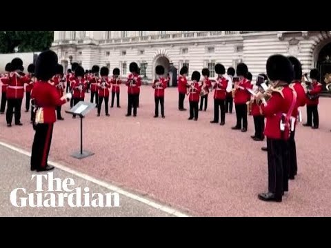 Buckingham Palace band play 'Three Lions' before England's semi-final