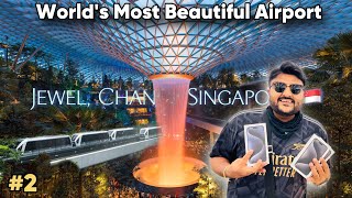 World’s Best Airport Changi, Singapore tour || Famous Jewel Waterfall & Cheapest Apple iPhones 😱