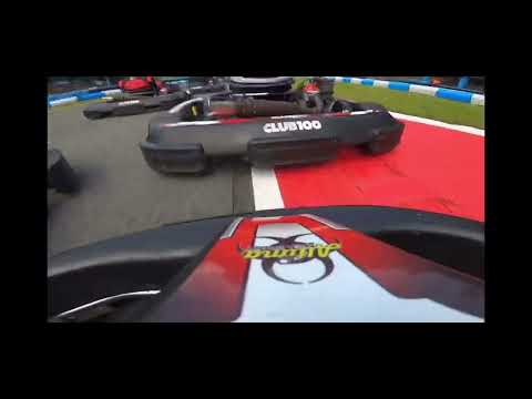 Club100 crash at buckmore park round 1