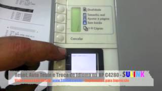 Reset, Troca de Idioma e Auto Teste da HP C4280 C4480 C4580 - SULINK