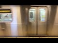 NYC F Subway Train Roosevelt Ave Side View
