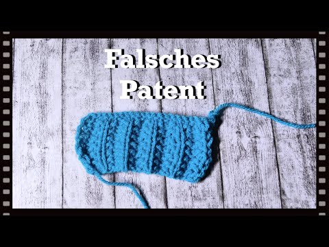 Falsches Patent ganz einfach stricken