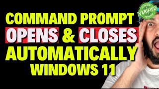 Command Prompt Window Opens and Closes Automatically in Windows 11