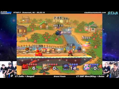 KTAR 9 - CT EMP Mew2King + Rolex vs CT ZeRo + Seagull - Grand Finals - Project M