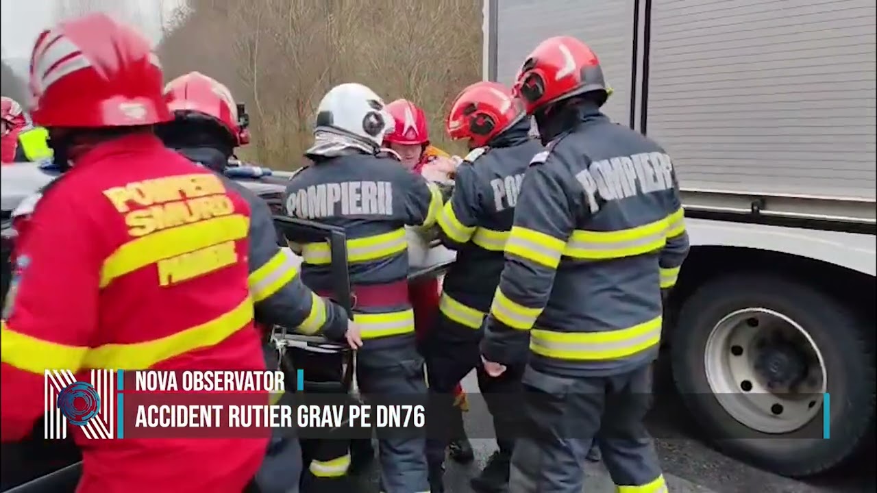 Accident rutier grav pe DN76