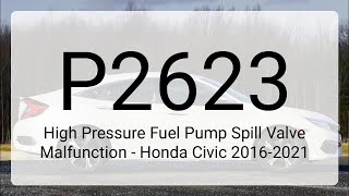 OBD Code p2623 Guide to Repair