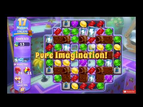 Wonka's World of Candy Level 551 NO BOOSTERS - A S GAMING ✔