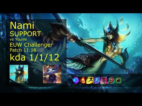 Nami Support & Draven vs Yuumi & Twitch - EUW Challenger 1/1/12 Patch 11.16 Gameplay