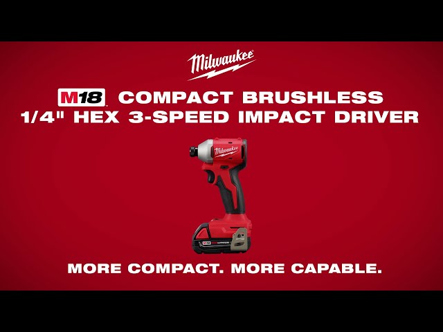 Vídeo relacionado con Milwaukee M18 Compact 3651-20 - Destornillador de Impacto Hexagonal de 3 velocidades (Herramienta Desnuda)