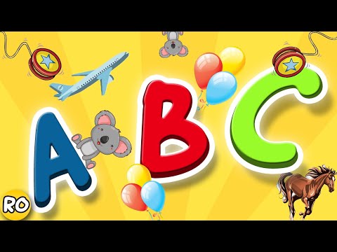 ALFABETUL Să Învățăm Alfabetul PENTRU COPII | LITERE, CUVINTE ȘI IMAGINI | CÂNTECUL ALFABETULUI