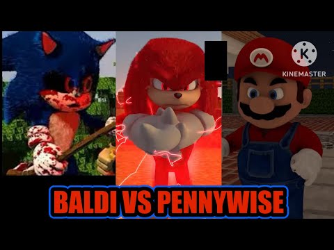 PENNYWISE IT VS BALDI’S BASICS CHALLENGE 22 Part 2/2 Fanmade