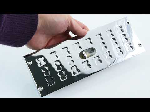 A4800 Chrome Hit and Miss Narrow Air Vent