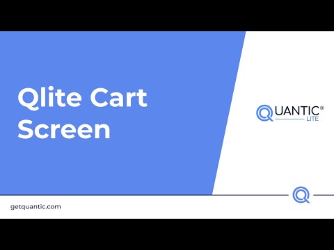 Quantic POS - Qlite Cart Screen