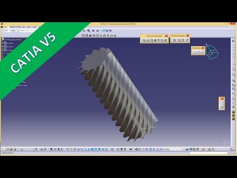 10 3 Schnecke with Parameters Variant Catia v5 Ttraining Userparameter Helix Rib