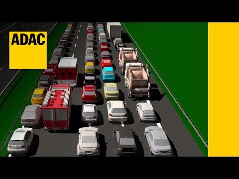 Bei Stau: Rettungsgasse bilden  | ADAC