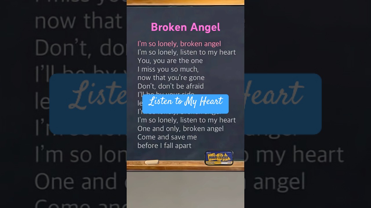 Listen to My Heart | Broken Angel | Arash feat. Helena (Lyrics) Learn English with Songs